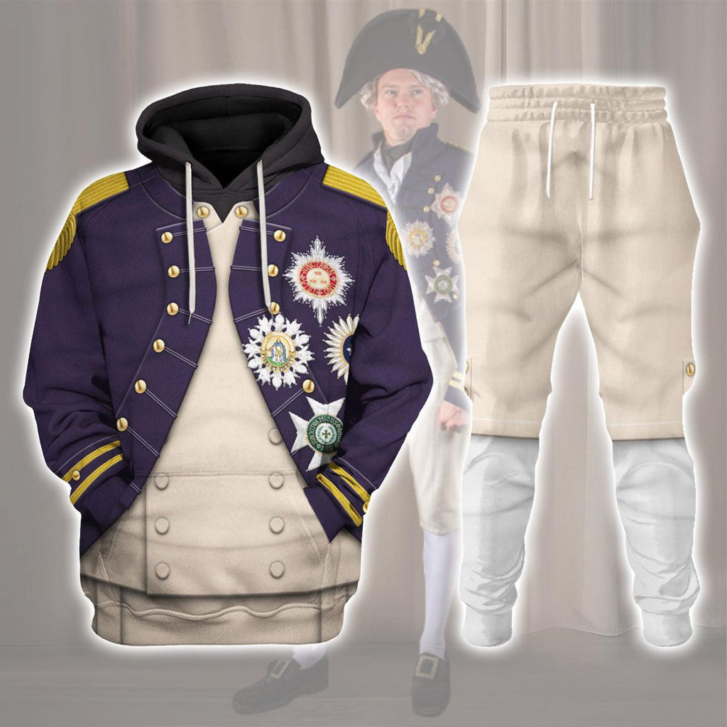 Gearhomie Nelson Uniform As Worn At Trafalgar All Over Print Hoodie Sweatshirt T-Shirt Tracksuit - DucG