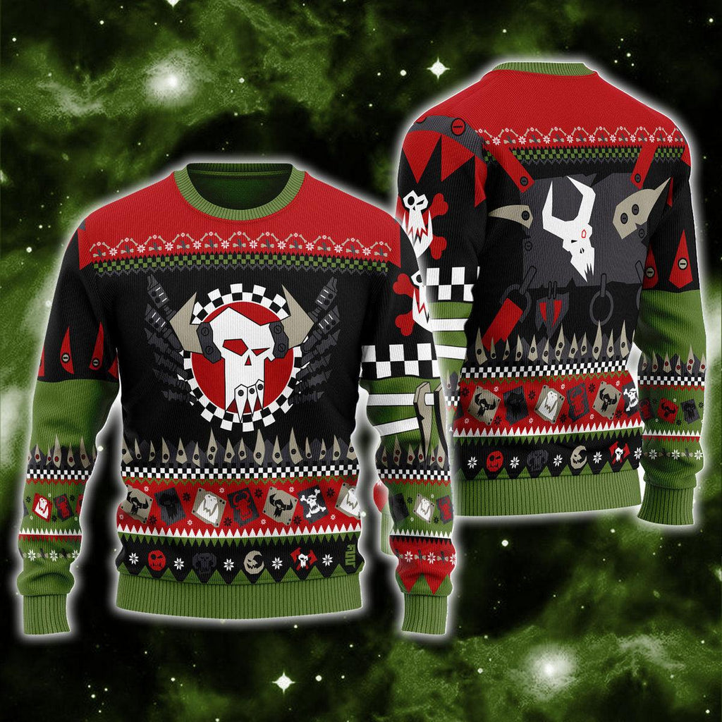 Gearhomie Orks Iconic Ugly Christmas Sweater - Gearhomie.com