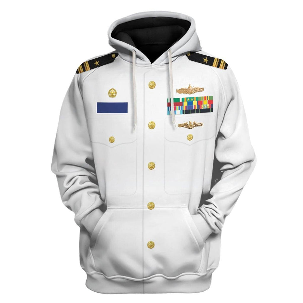 Gearhomie Personalized Rank and Branches US Navy Costume Hoodie Sweatshirt T-Shirt Tracksuit - Gearhomie.com