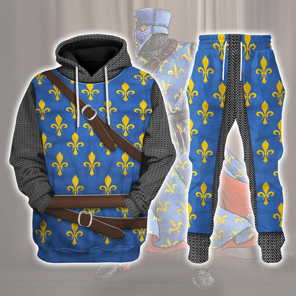 Gearhomie Philip II Augustus Knight Costume Hoodie Sweatshirt T-Shirt Tracksuit - Gearhomie.com