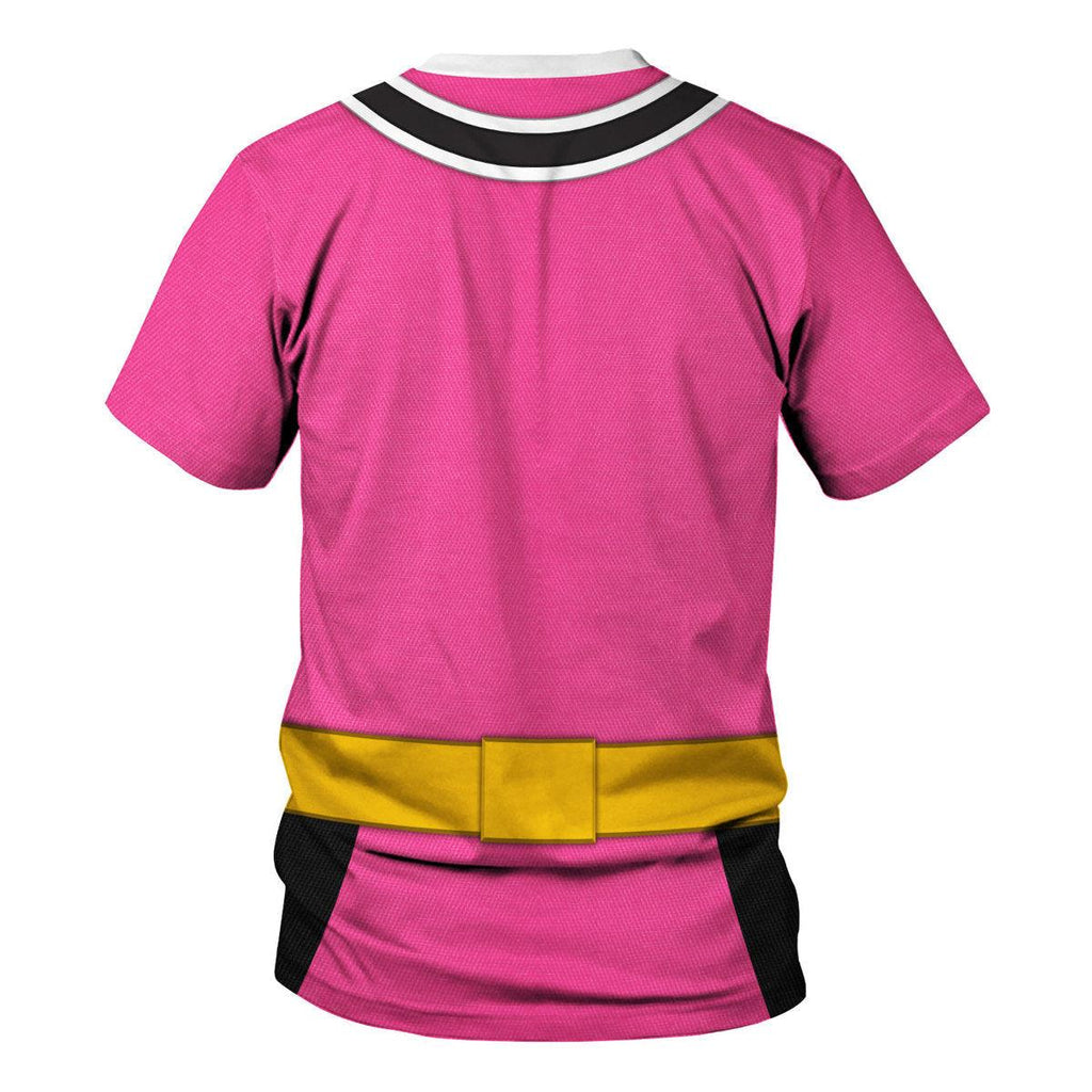 GearHomie Pink Power Rangers Samurai Hoodies Sweatshirt T-shirt Hawaiian Tracksuit - DucG