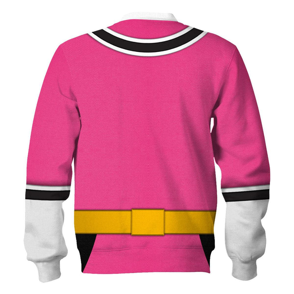 GearHomie Pink Power Rangers Samurai Hoodies Sweatshirt T-shirt Hawaiian Tracksuit - DucG