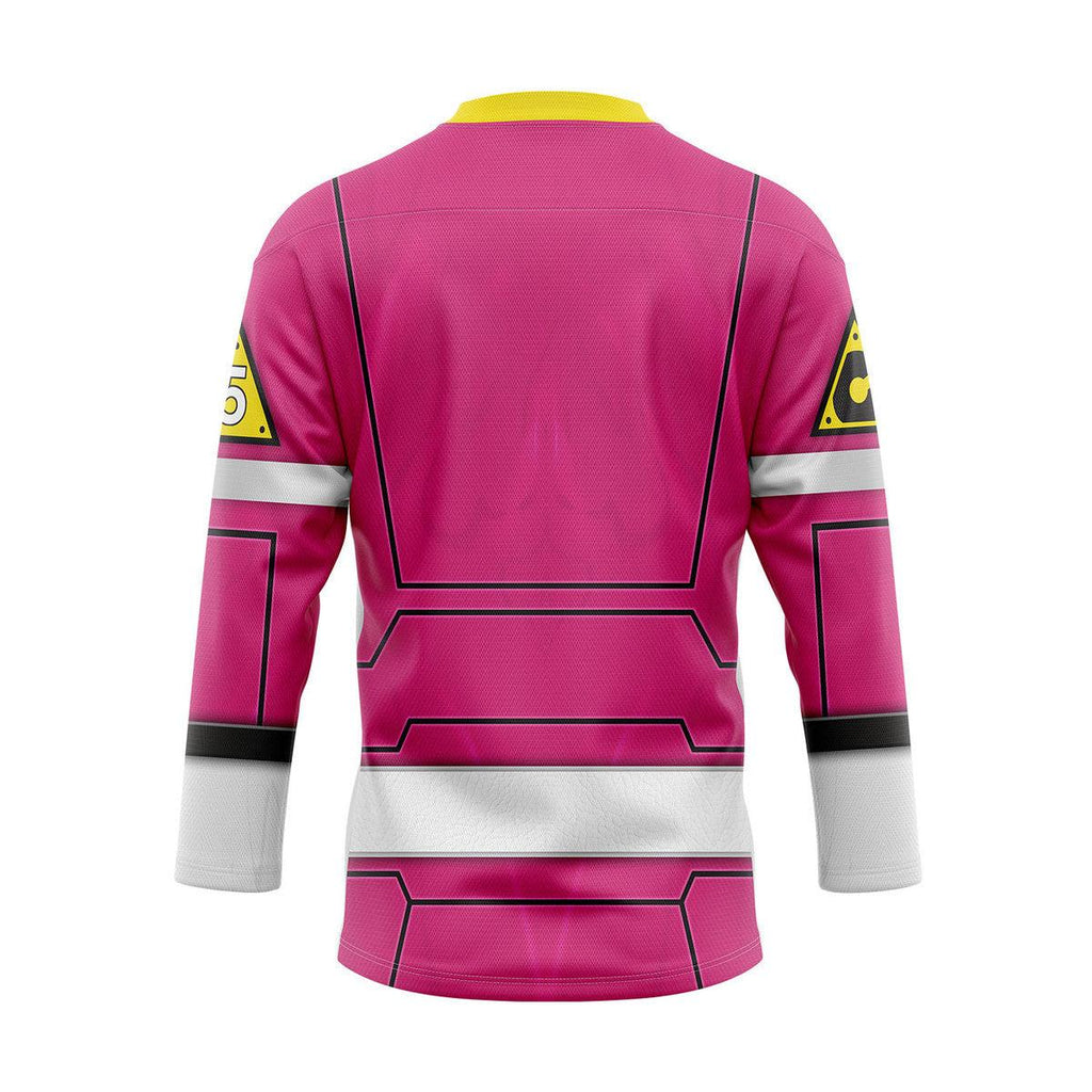 Gearhomie Pink Power Rangers Turbo Hockey Jersey - Gearhomie.com