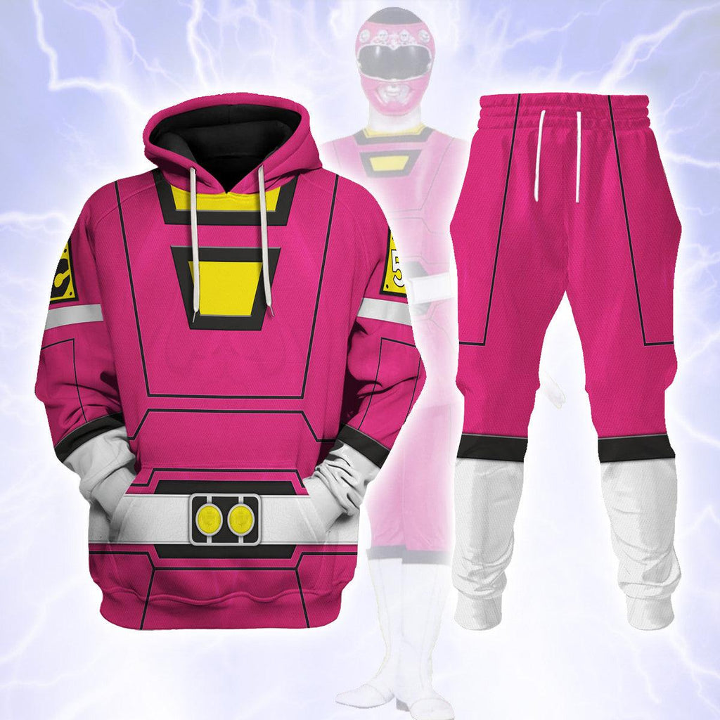 Gearhomie Pink Power Rangers Turbo Hoodies Sweatshirt T-shirt Hawaiian Tracksuit - Gearhomie.com