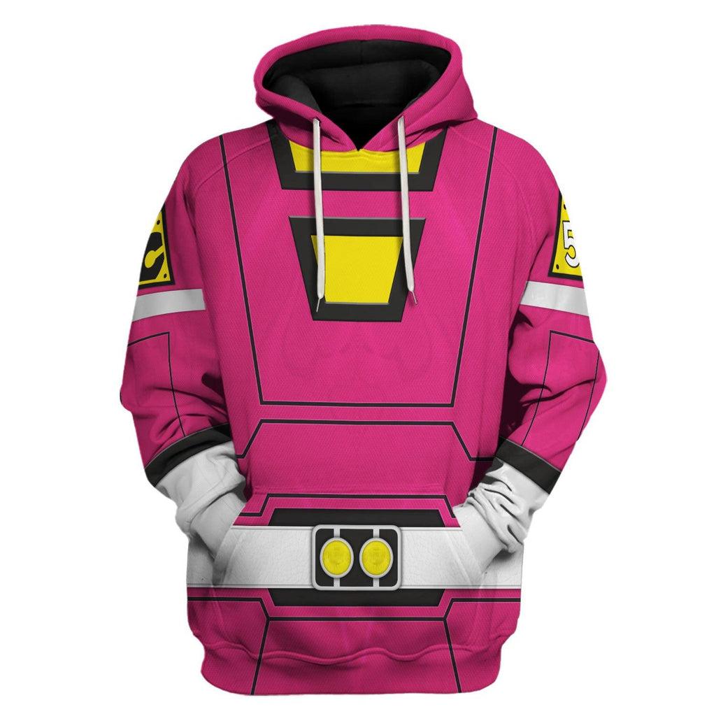 Gearhomie Pink Power Rangers Turbo Hoodies Sweatshirt T-shirt Hawaiian Tracksuit - Gearhomie.com