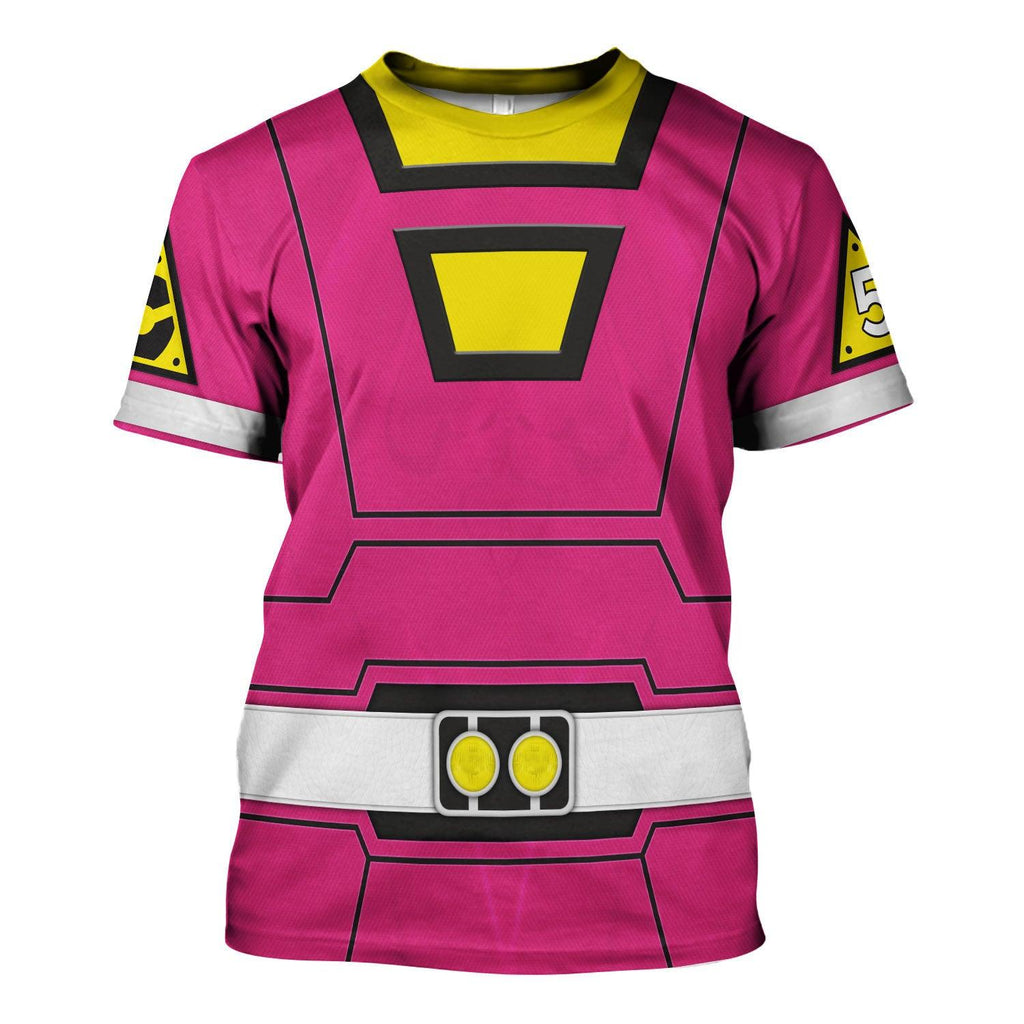 Gearhomie Pink Power Rangers Turbo Hoodies Sweatshirt T-shirt Hawaiian Tracksuit - Gearhomie.com