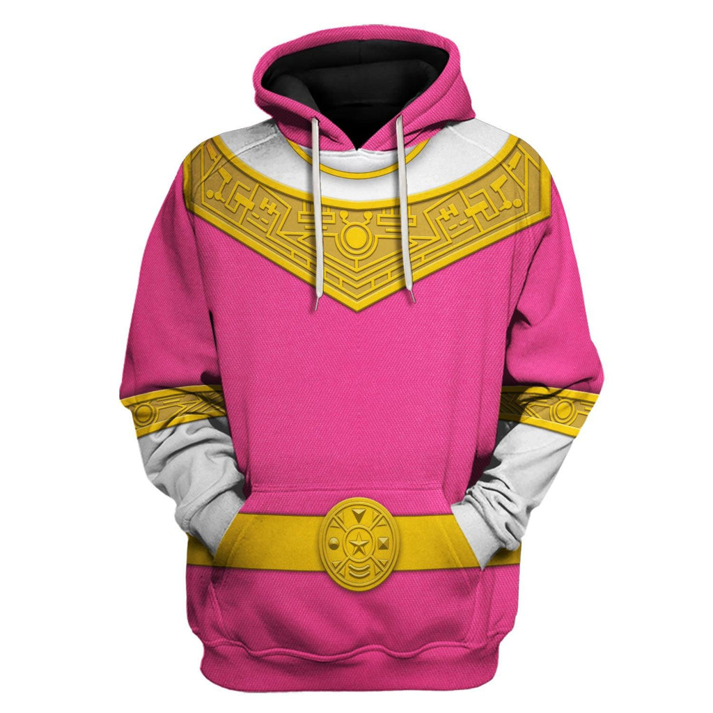 Gearhomie Pink Power Rangers Zeo Hoodies Sweatshirt T-shirt Hawaiian Tracksuit - Gearhomie.com