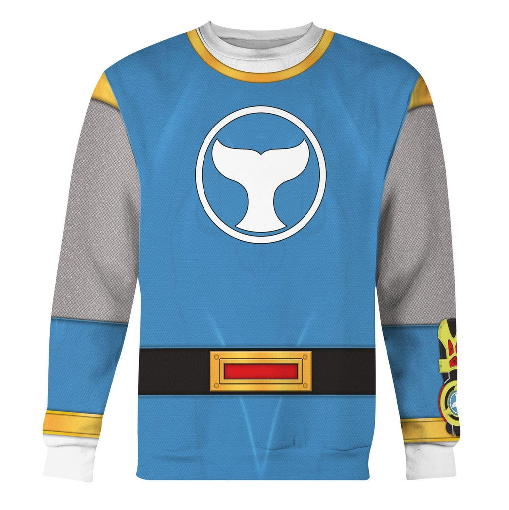 Gearhomie Power Rangers Ninja Storm Blue Ranger Hoodies Sweatshirt T-shirt Hawaiian Tracksuit - Gearhomie.com