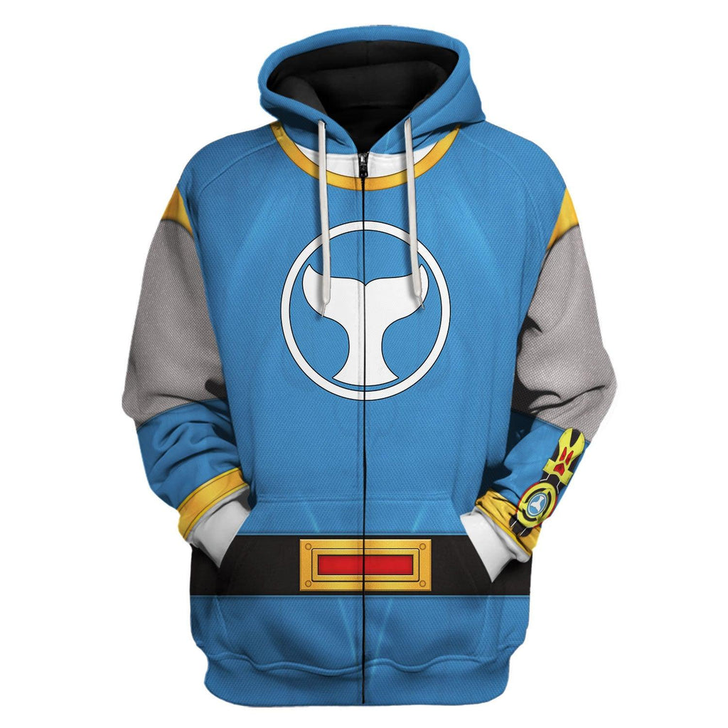 Gearhomie Power Rangers Ninja Storm Blue Ranger Hoodies Sweatshirt T-shirt Hawaiian Tracksuit - Gearhomie.com