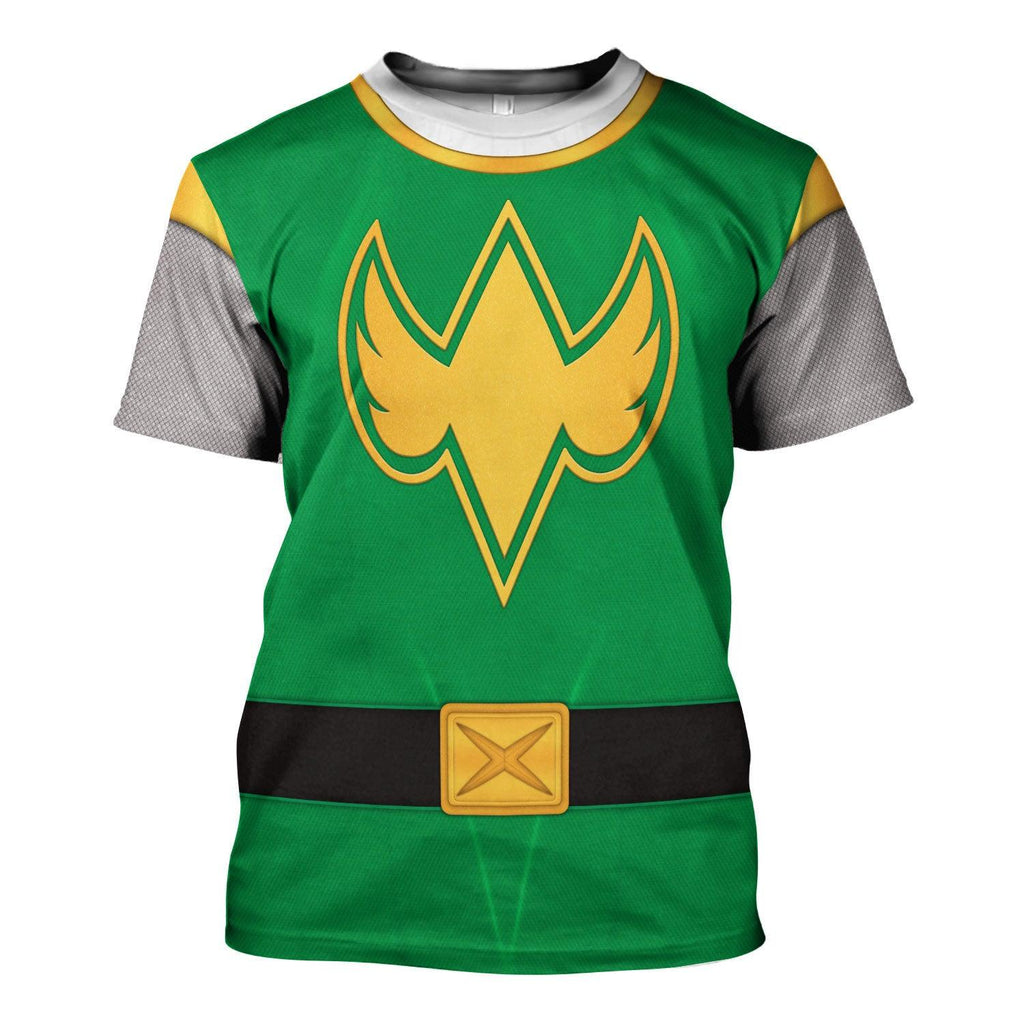 Gearhomie Power Rangers Ninja Storm Green Ranger Hoodies Sweatshirt T-shirt Hawaiian Tracksuit - Gearhomie.com
