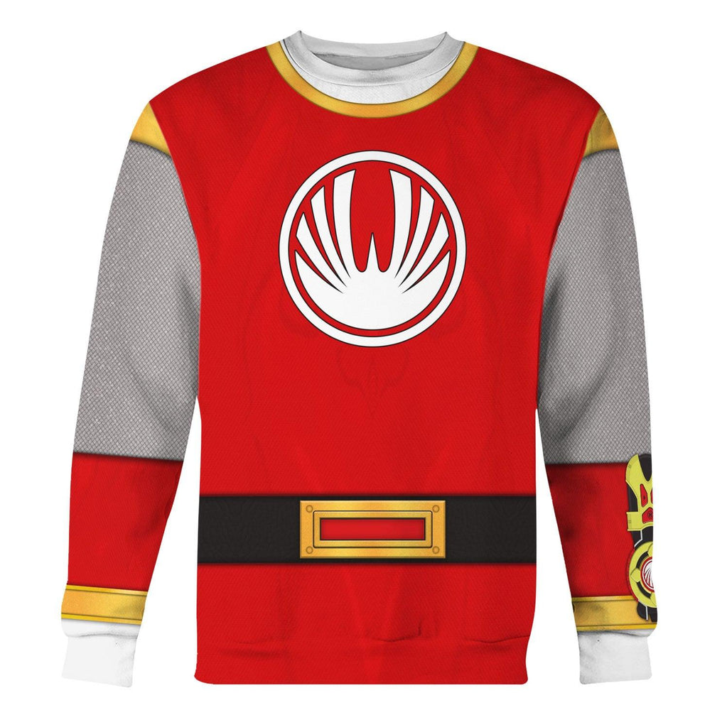 Gearhomie Power Rangers Ninja Storm Red Ranger Hoodies Sweatshirt T-shirt Hawaiian Tracksuit - Gearhomie.com