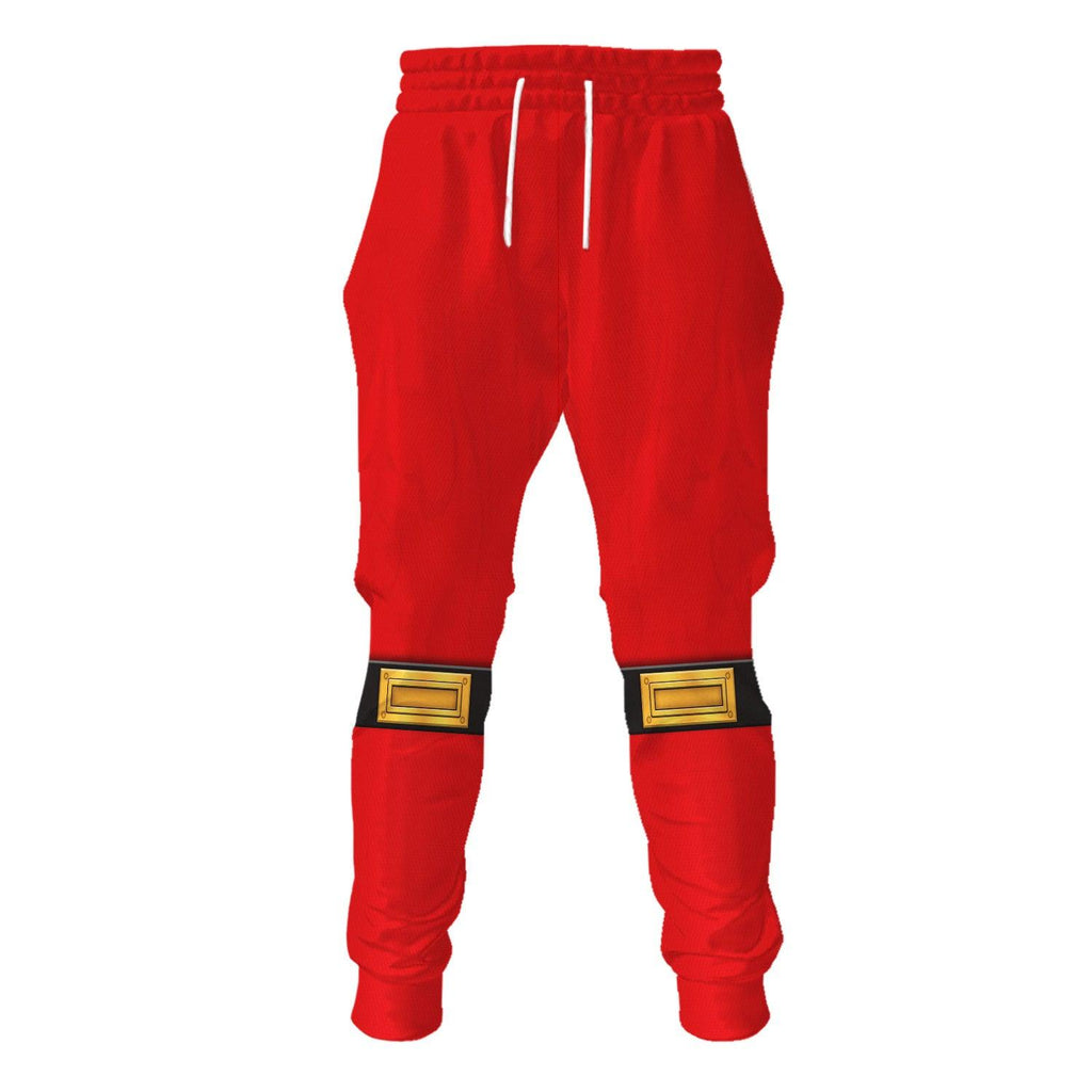 Gearhomie Power Rangers Ninja Storm Red Ranger Hoodies Sweatshirt T-shirt Hawaiian Tracksuit - Gearhomie.com