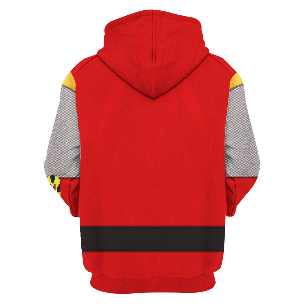 Gearhomie Power Rangers Ninja Storm Red Ranger Hoodies Sweatshirt T-shirt Hawaiian Tracksuit - Gearhomie.com