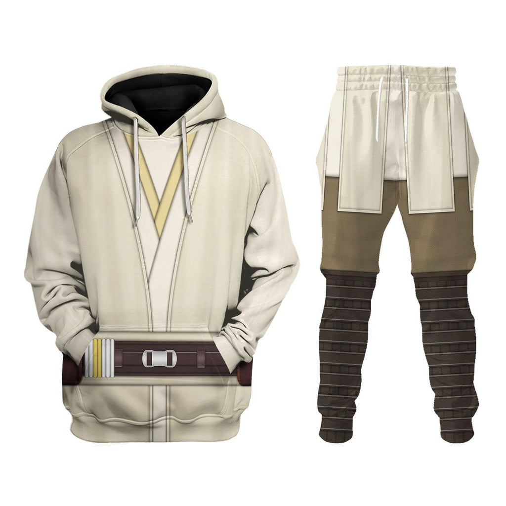 Gearhomie Qui-Gon Jinn's Jedi Robes Costume Hoodie Sweatshirt T-Shirt Sweatpants - Gearhomie.com