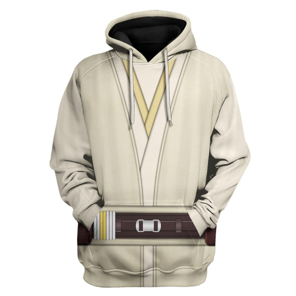 Gearhomie Qui-Gon Jinn's Jedi Robes Costume Hoodie Sweatshirt T-Shirt Sweatpants - Gearhomie.com