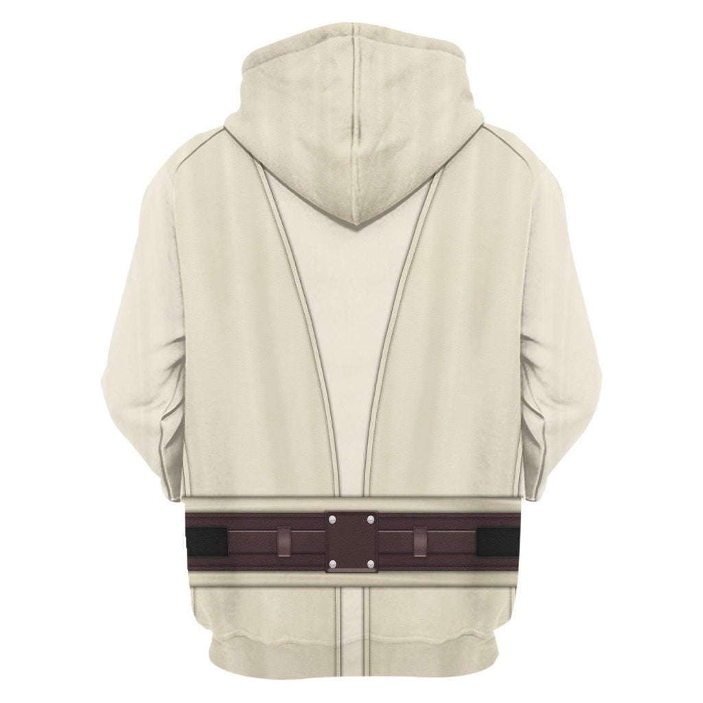 Gearhomie Qui-Gon Jinn's Jedi Robes Costume Hoodie Sweatshirt T-Shirt Sweatpants - Gearhomie.com