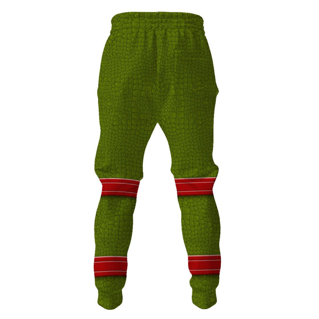 Gearhomie Raphael TMNT Costume Hoodie Sweatshirt T-Shirt Sweatpants - Gearhomie.com