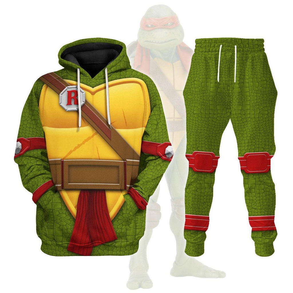 Gearhomie Raphael TMNT Costume Hoodie Sweatshirt T-Shirt Sweatpants - Gearhomie.com