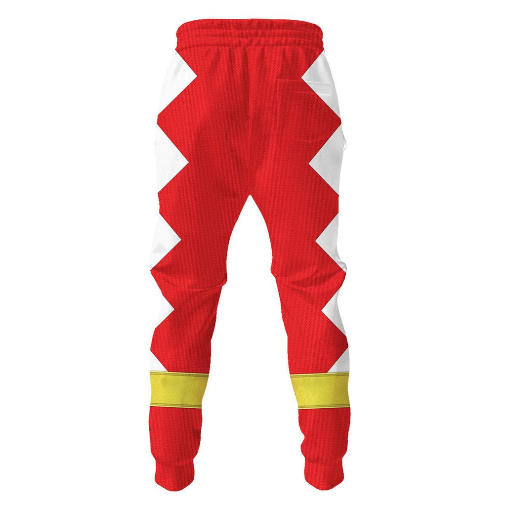 Gearhomie Red Ranger Dino Thunder Hoodies Sweatshirt T-shirt Hawaiian Sweatpants - Gearhomie.com