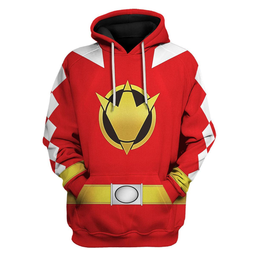 Gearhomie Red Ranger Dino Thunder Hoodies Sweatshirt T-shirt Hawaiian Sweatpants - Gearhomie.com