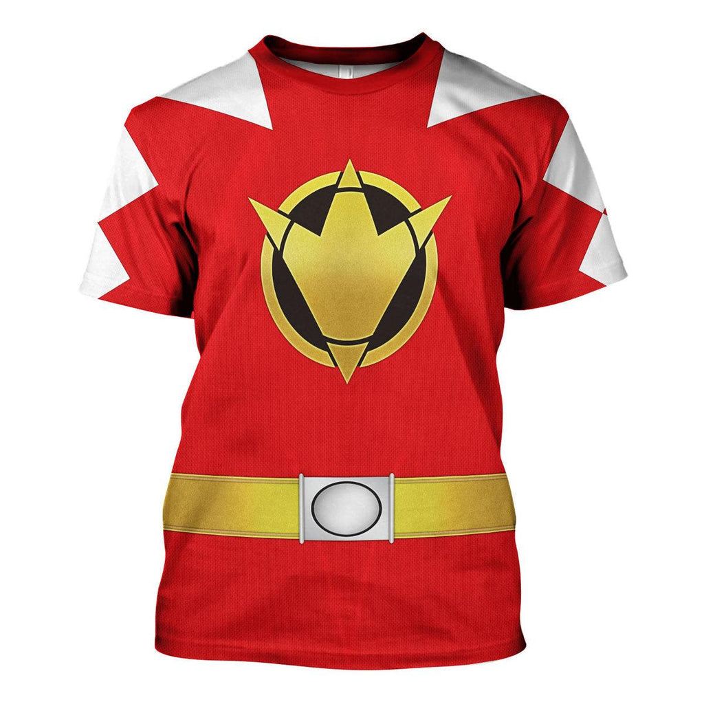 Gearhomie Red Ranger Dino Thunder Hoodies Sweatshirt T-shirt Hawaiian Sweatpants - Gearhomie.com