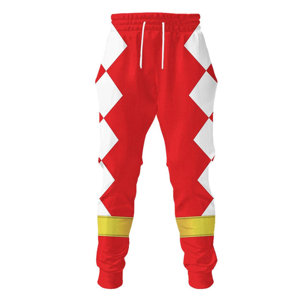 Gearhomie Red Ranger Dino Thunder Hoodies Sweatshirt T-shirt Hawaiian Sweatpants - Gearhomie.com