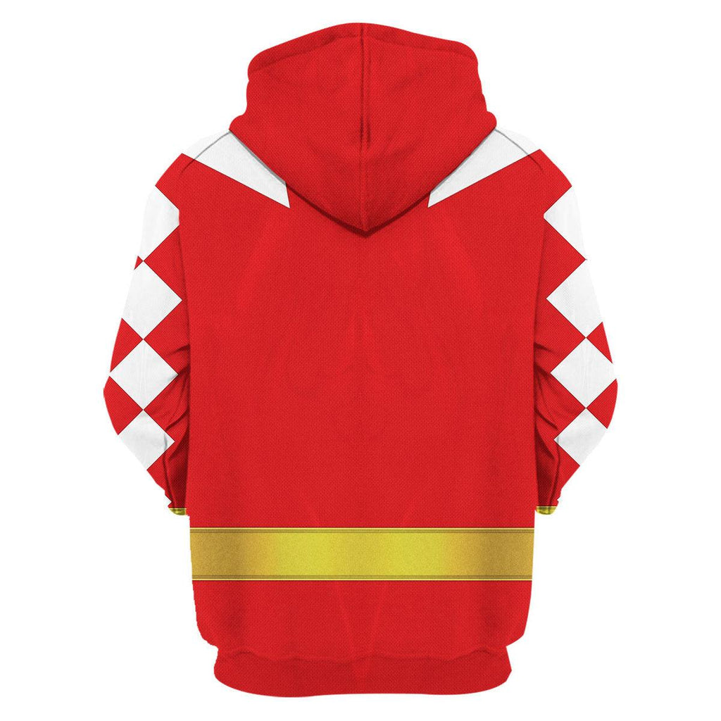 Gearhomie Red Ranger Dino Thunder Hoodies Sweatshirt T-shirt Hawaiian Sweatpants - Gearhomie.com