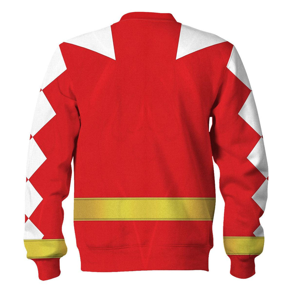 Gearhomie Red Ranger Dino Thunder Hoodies Sweatshirt T-shirt Hawaiian Sweatpants - Gearhomie.com