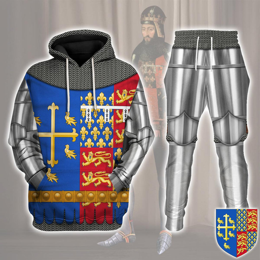 Gearhomie Richard II Of England Amour Knights Costume Hoodie Sweatshirt T-Shirt Tracksuit - Gearhomie.com