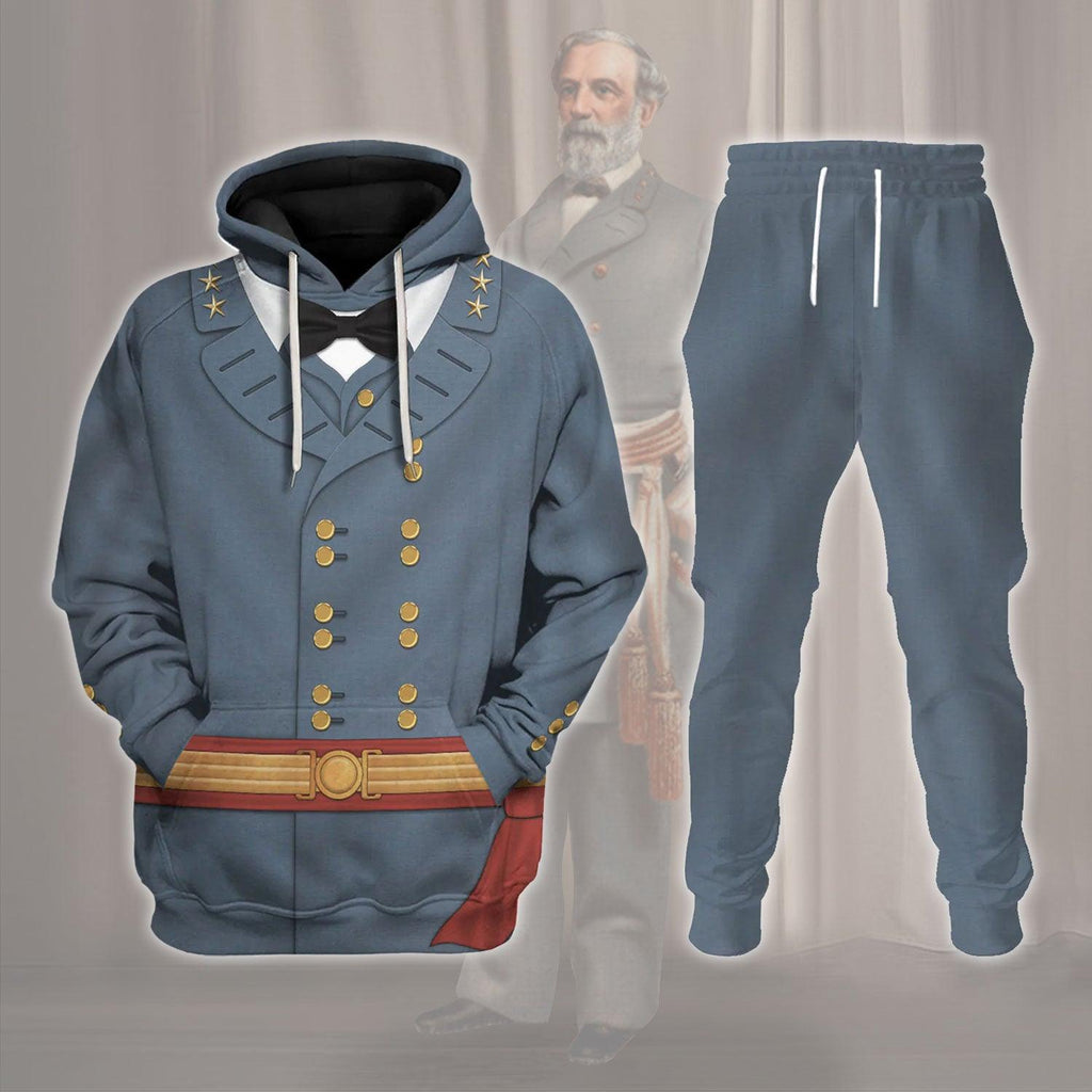 Gearhomie Robert E. Lee American Confederate General Costume Hoodie Sweatshirt T-Shirt Tracksuit - Gearhomie.com