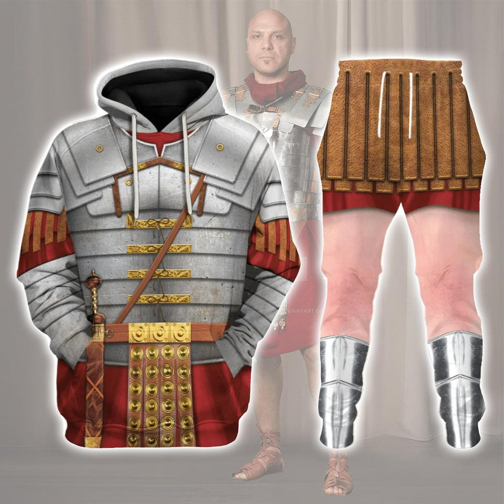 Gearhomie Roman Empire Soldier Costume Hoodie Sweatshirt T-Shirt Tracksuit - Gearhomie.com