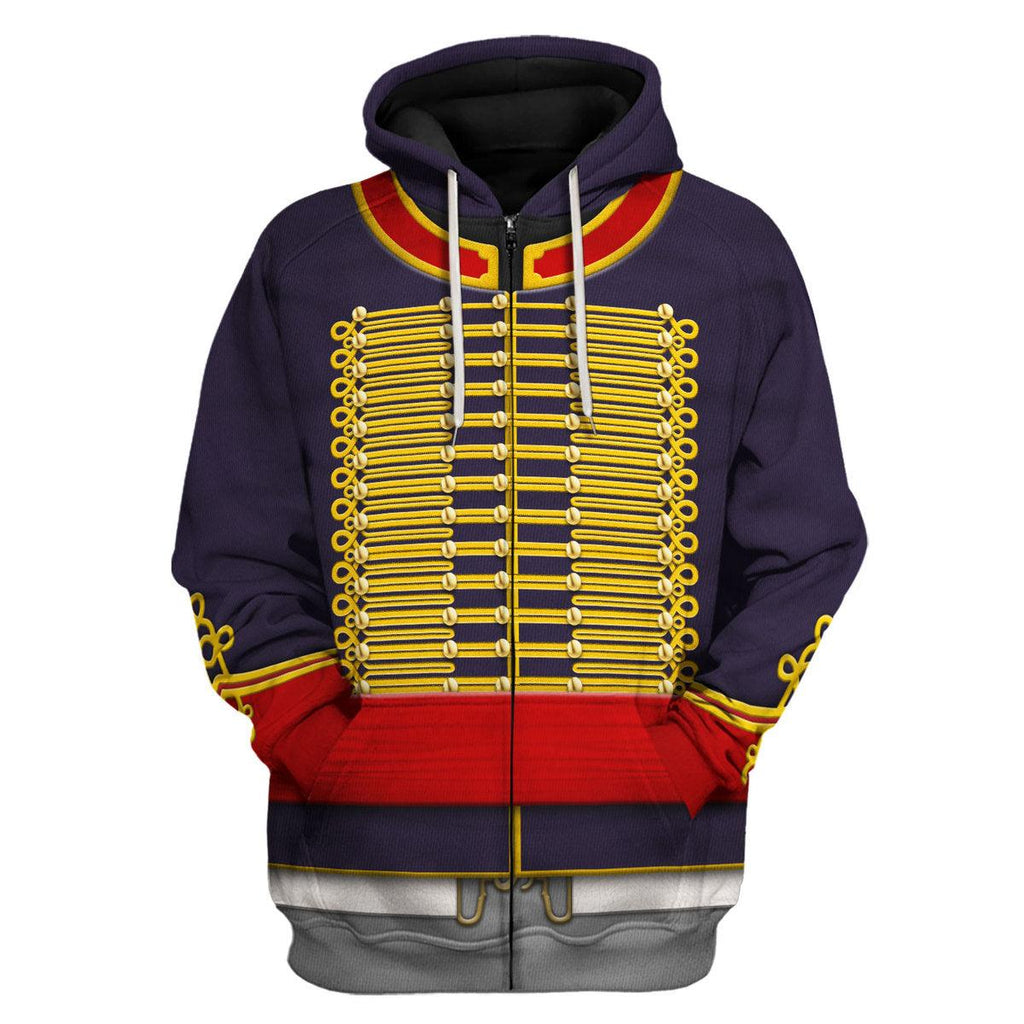 Gearhomie Royal Horse Artillery Uniform All Over Print Hoodie Sweatshirt T-Shirt Tracksuit - Gearhomie.com