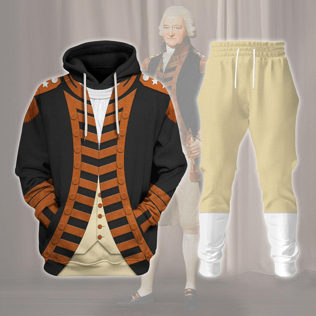 Gearhomie Royal Navy Officer Sir Peter Parker, 1st Baronet Costume Hoodie Sweatshirt T-Shirt Tracksuit - Gearhomie.com