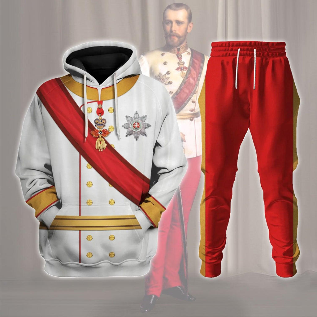 Gearhomie Rudolf - Crown Prince of Austria Costume Hoodie Sweatshirt T-Shirt Tracksuit - Gearhomie.com