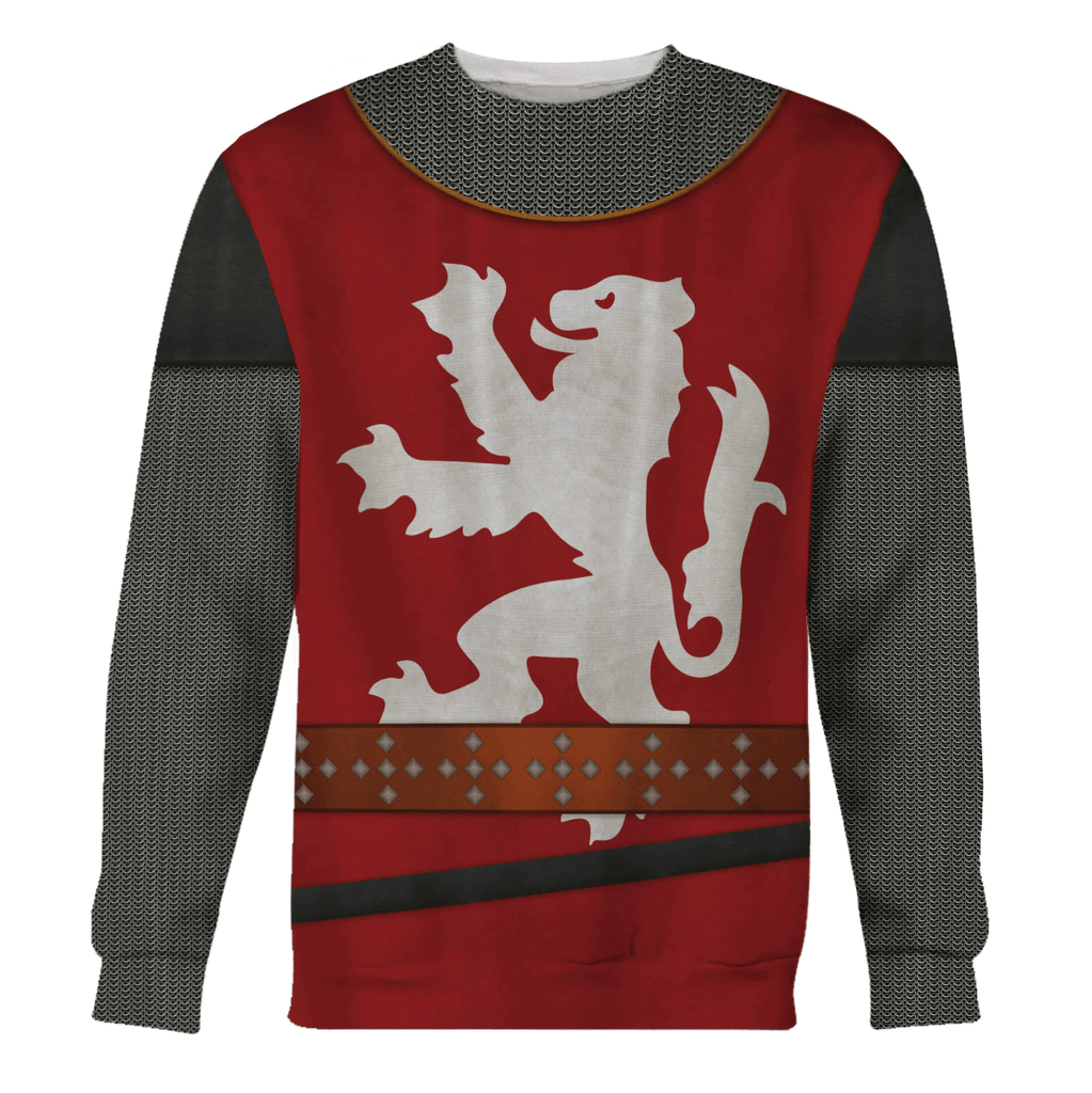 Gearhomie Scottish Knight Sir William Wallace Costume Hoodie Sweatshirt T-Shirt Tracksuit - Gearhomie.com