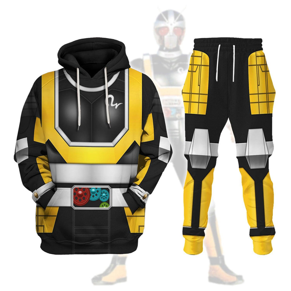 Gearhomie Simulation Super Gold Kamen Rider Black RX Cosplay Costumes Hoodies Sweatshirt T-shirt Tracksuit - Gearhomie.com