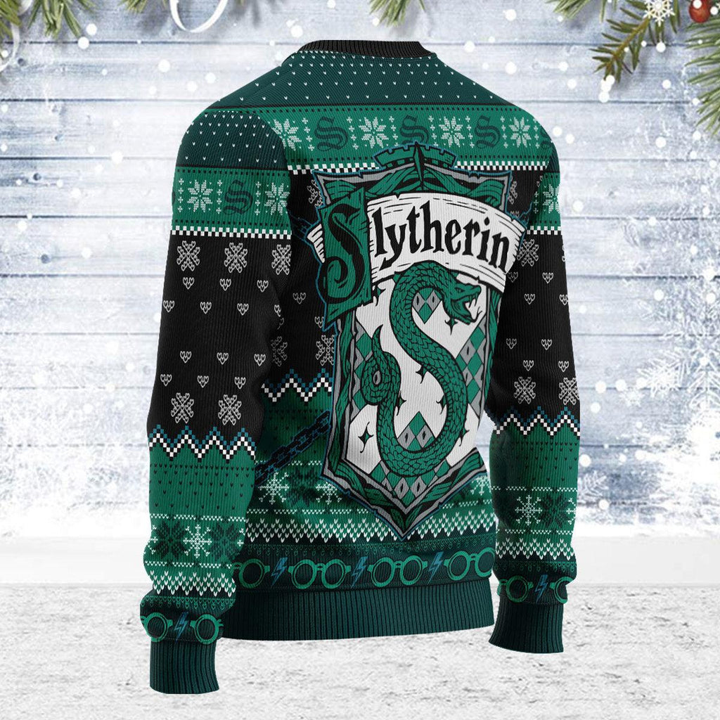 Gearhomie Slytherin Through The Snow Christmas Sweater - Gearhomie.com