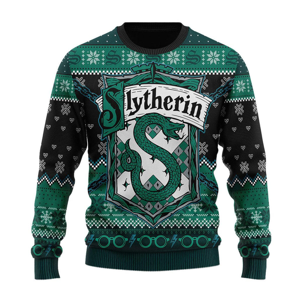 Gearhomie Slytherin Through The Snow Christmas Sweater - Gearhomie.com