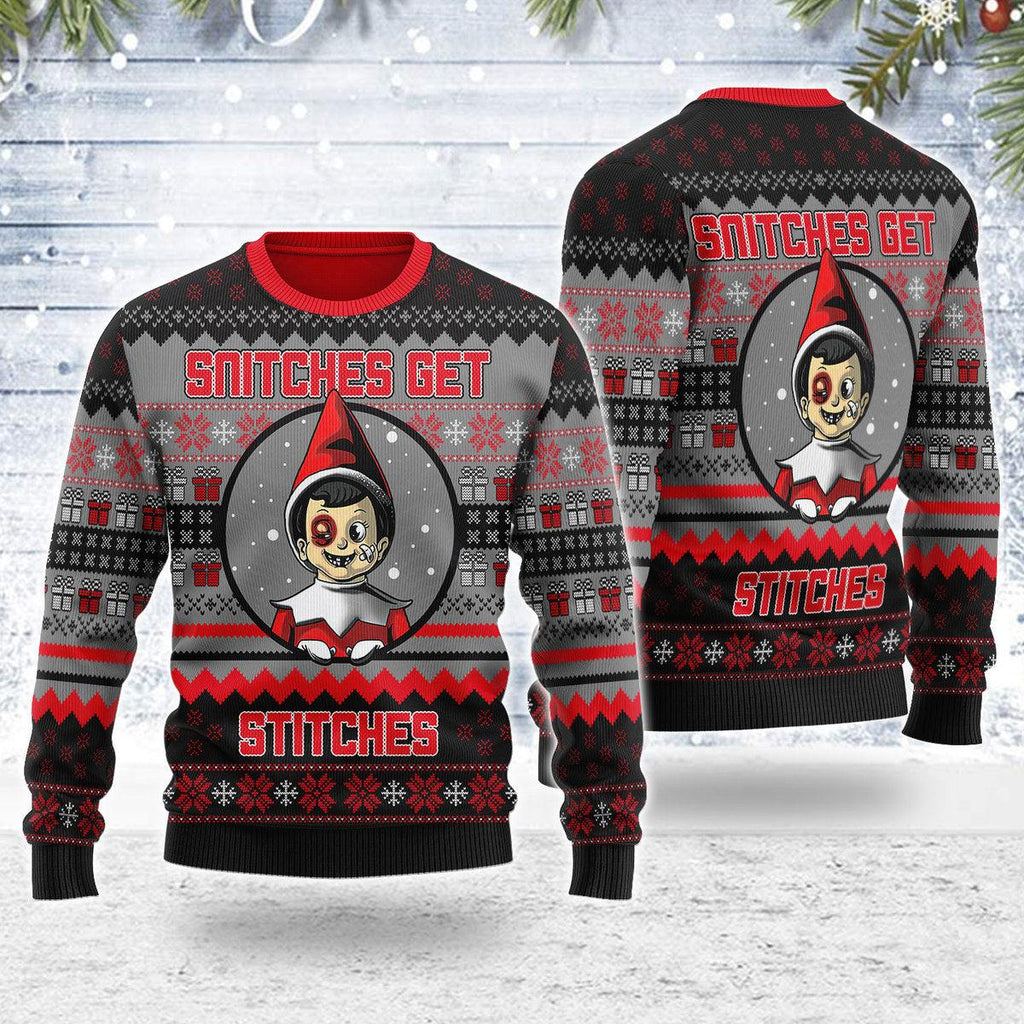 Gearhomie SNITCHES GET STITCHES Christmas Sweater - Gearhomie.com