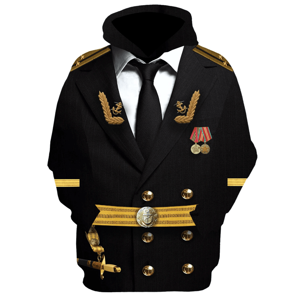 Gearhomie Soviet Naval Captain Costume Hoodie Sweatshirt T-Shirt Tracksuit - Gearhomie.com