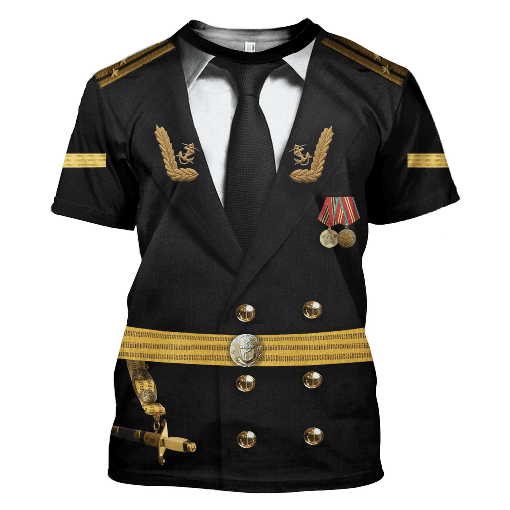 Gearhomie Soviet Naval Captain Costume Hoodie Sweatshirt T-Shirt Tracksuit - Gearhomie.com