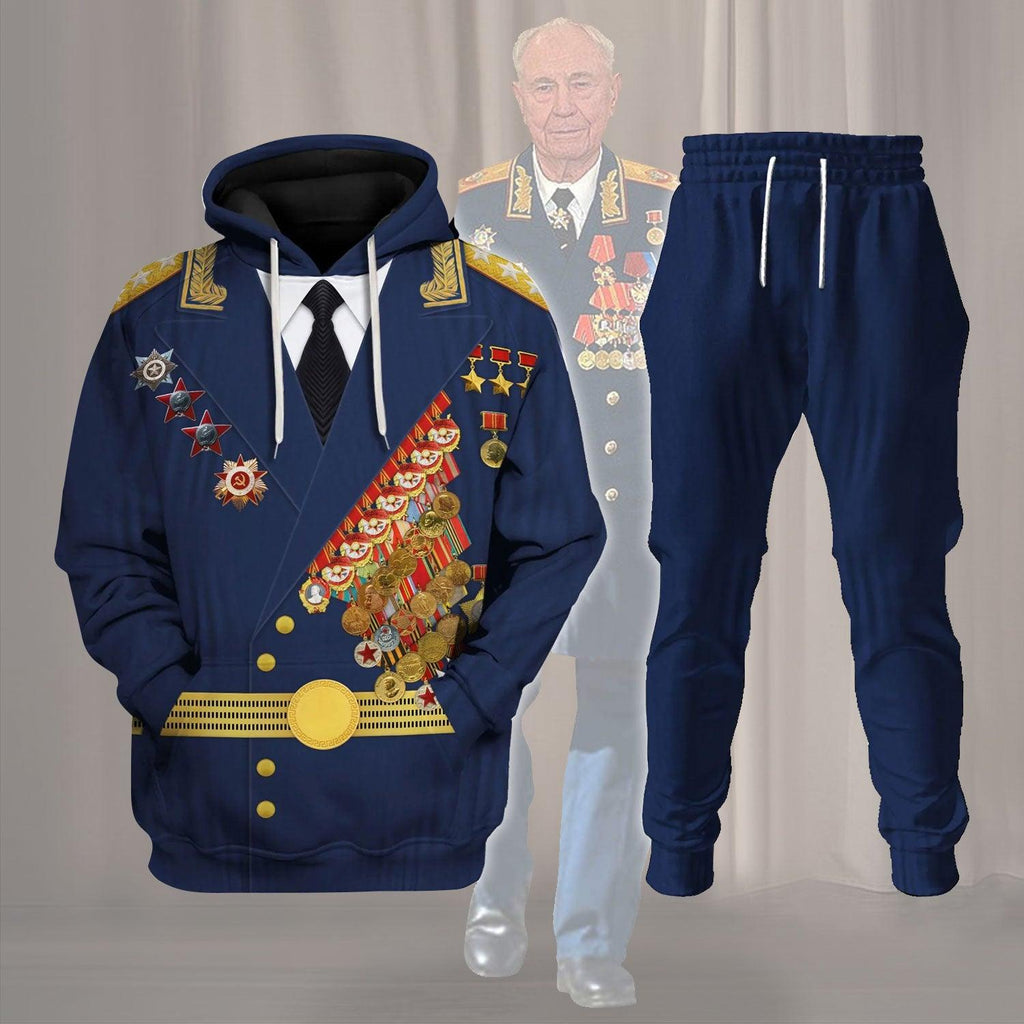 Gearhomie Soviet Pilot Ivan Kozhedub Costume Hoodie Sweatshirt T-Shirt Tracksuit - Gearhomie.com