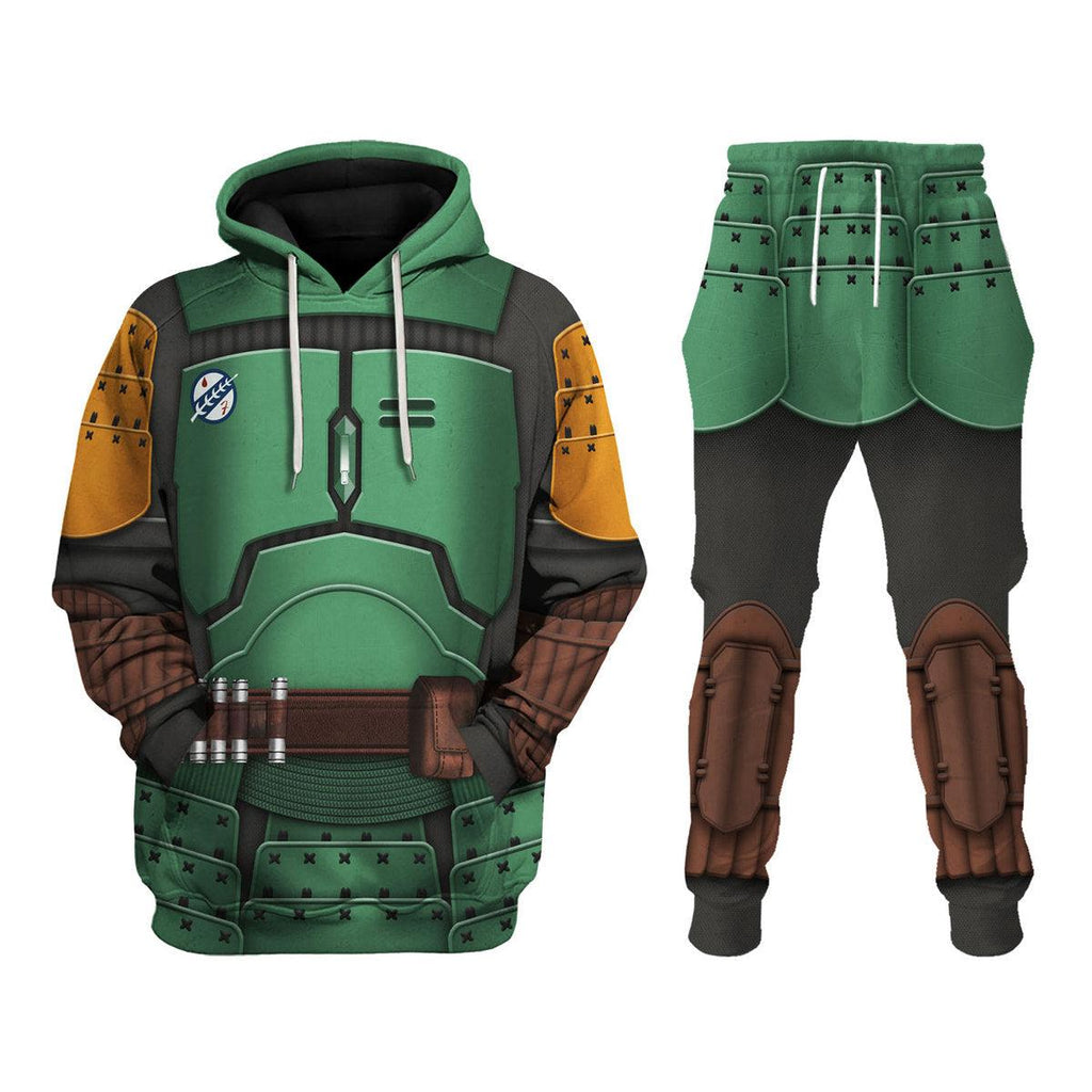 Gearhomie The Book of Boba Fett Samurai Costume Hoodie Sweatshirt T-Shirt Sweatpants - Gearhomie.com