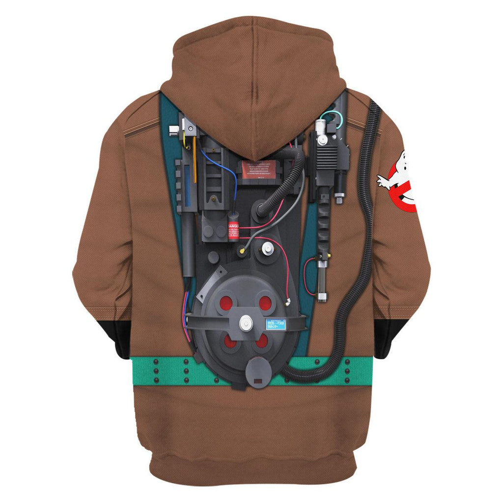 Gearhomie The Real Ghostbusters Brown Costume Hoodie Sweatshirt T-Shirt Sweatpants - Gearhomie.com