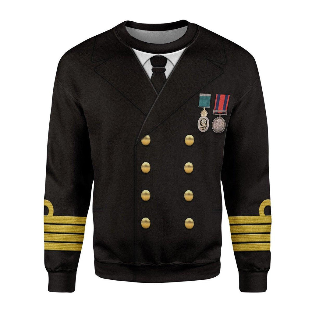 Gearhomie Titanic Captain Edward John Smith Costume Hoodie Sweatshirt T-Shirt Tracksuit - Gearhomie.com