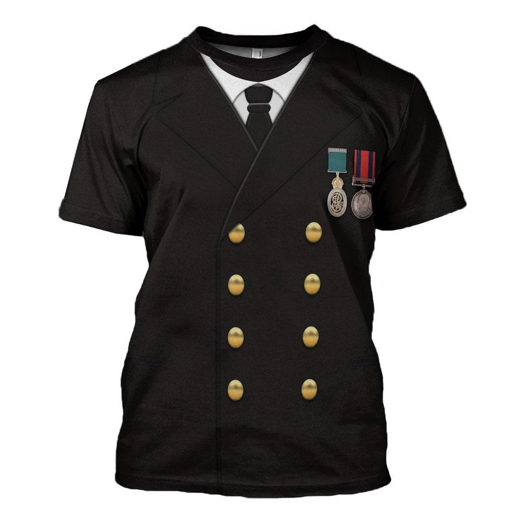 Gearhomie Titanic Captain Edward John Smith Costume Hoodie Sweatshirt T-Shirt Tracksuit - Gearhomie.com