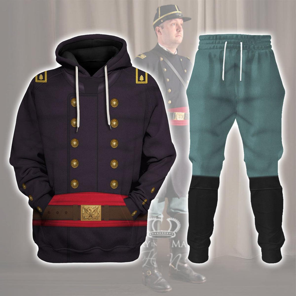 Gearhomie Union Army- Major- Infantry Uniform All Over Print Hoodie Sweatshirt T-Shirt Tracksuit - Gearhomie.com