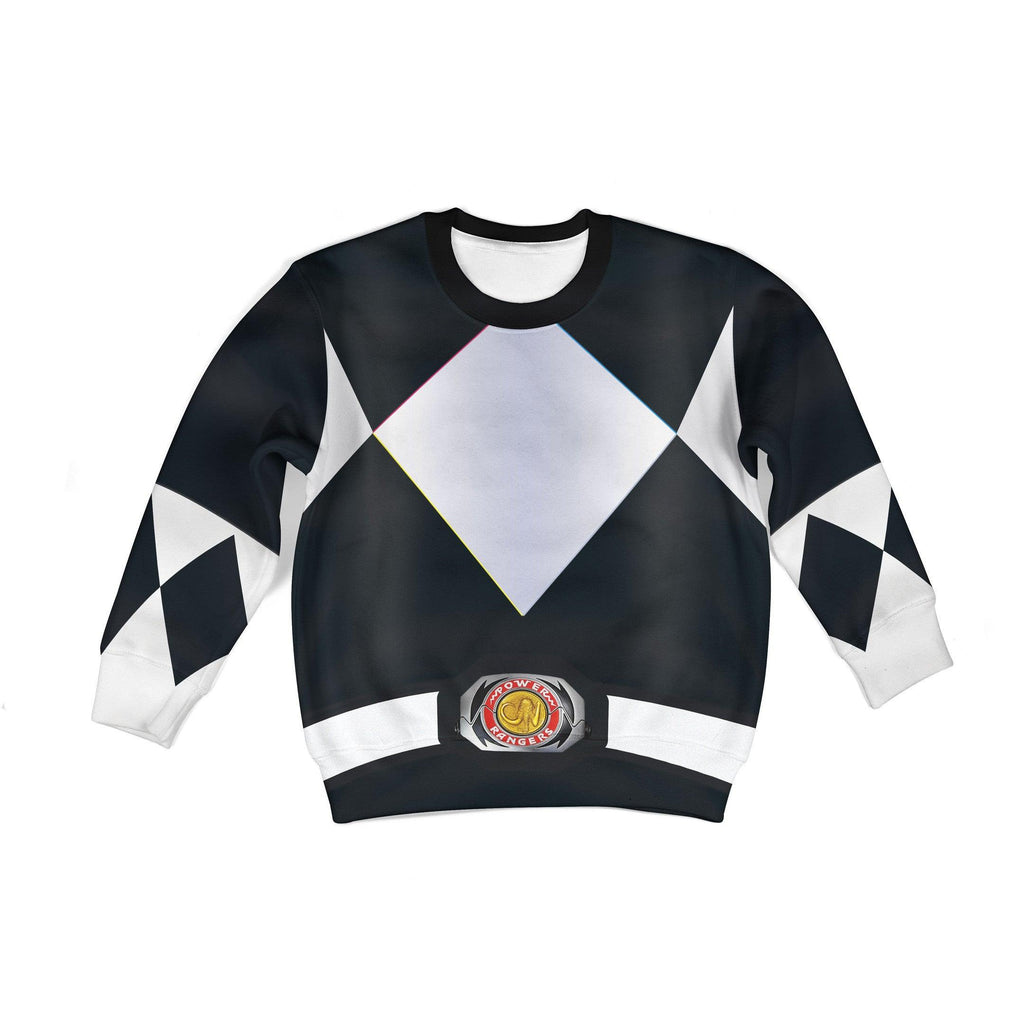 Gearhomie Unisex Kid Tops Black Power Ranger 3D Apparel - Gearhomie.com