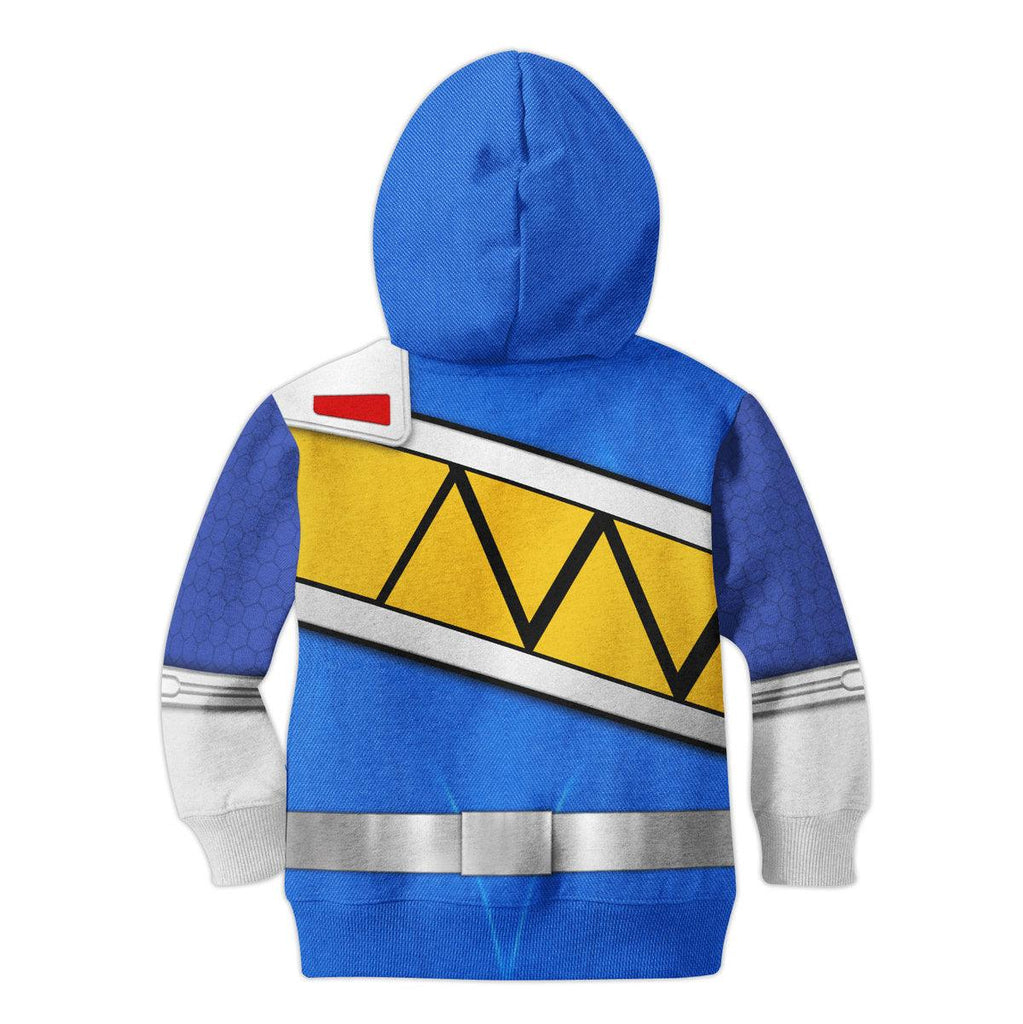 Gearhomie Unisex Kid Tops Blue Power Rangers Dino Charge 3D Apparel - DucG