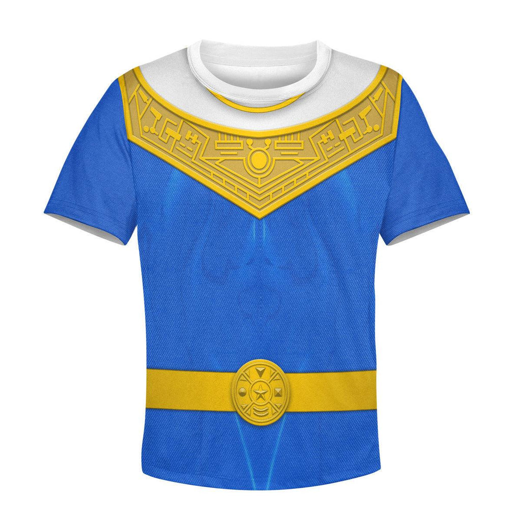 Gearhomie Unisex Kid Tops Blue Power Rangers Zeo Kid 3D Apparel - Gearhomie.com